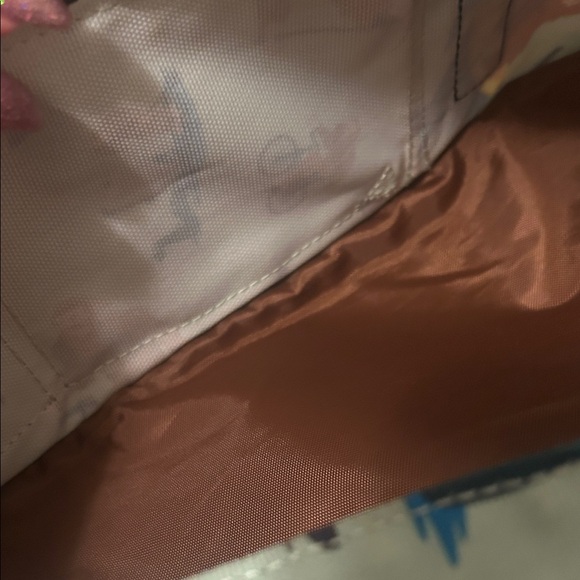 Kavu Mint Green Kayak Pattern Backpack with Brown Trim - Picture 5 of 7